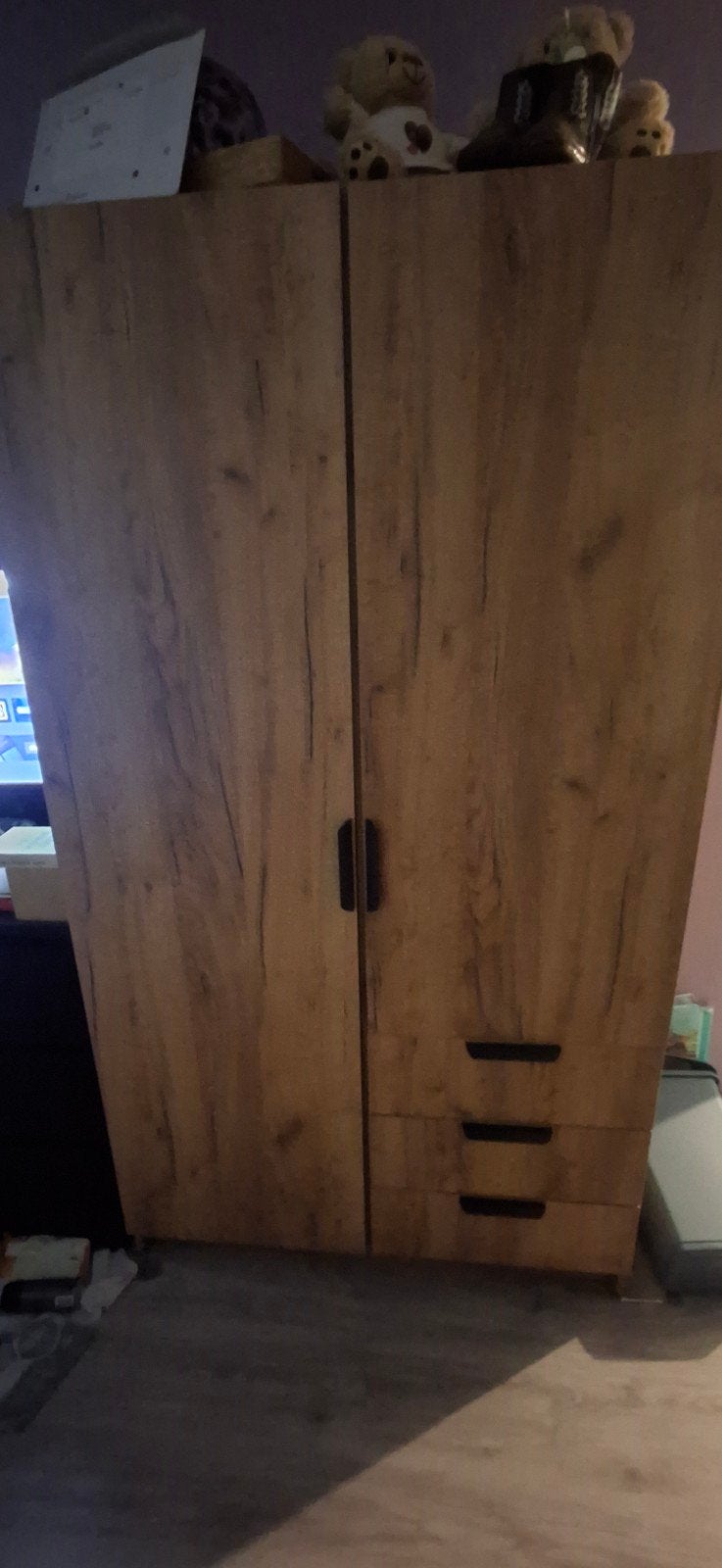 JYSK JENSLEV Kledingkast - Wild Naturel Eik, Gebruikt, 50 tot 100 cm, Modern, 150 tot 200 cm