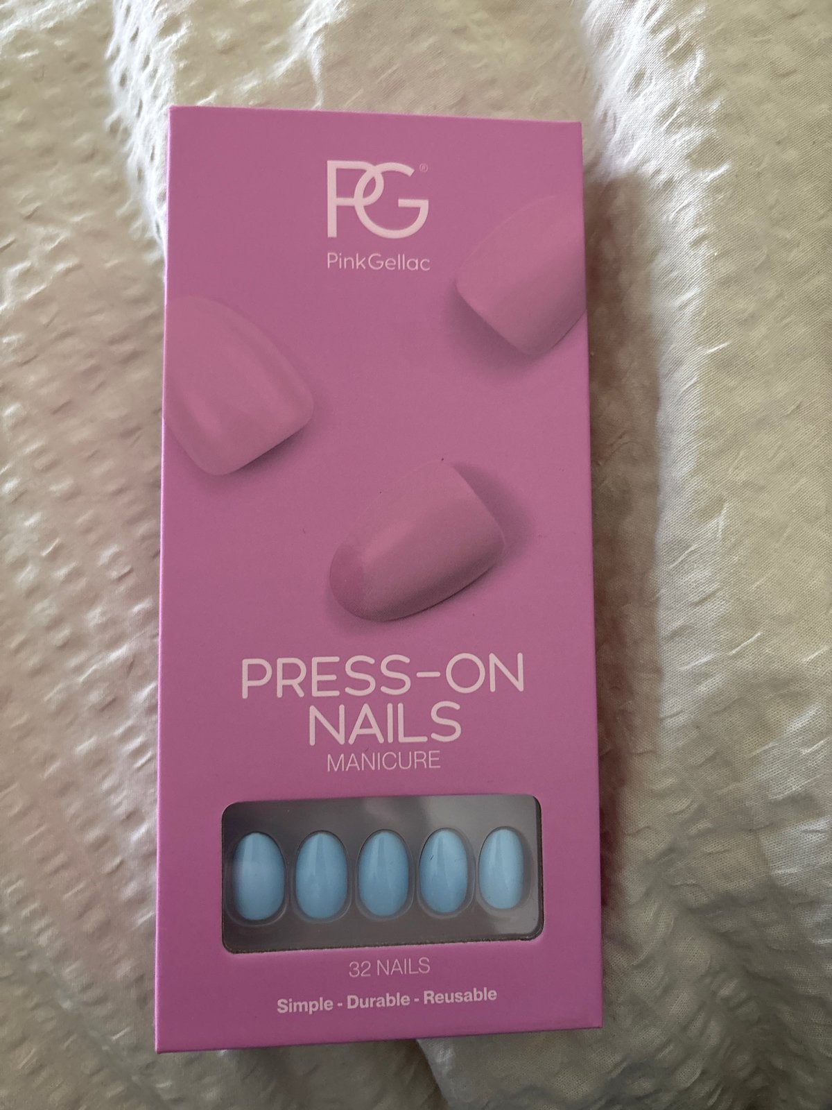 Pink Gellac Press-On Nails - Rond Small - Nieuw, Ophalen of Verzenden, Nieuw, Overige typen