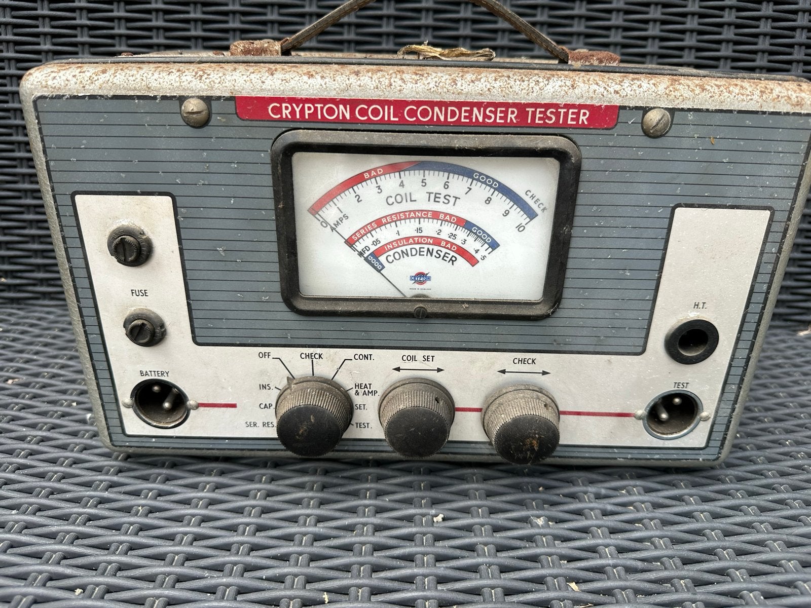 Vintage Crypton Coil Condenser Tester - Saarloos, Ophalen, Gebruikt, Oldtimer onderdelen