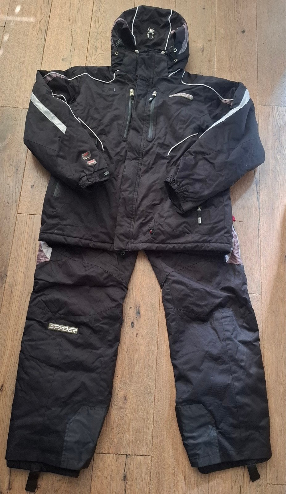 Zwart spyder skipak, Kleding | Heren, Ophalen of Verzenden, Zo goed als nieuw, Maat 56/58 (XL), Pak