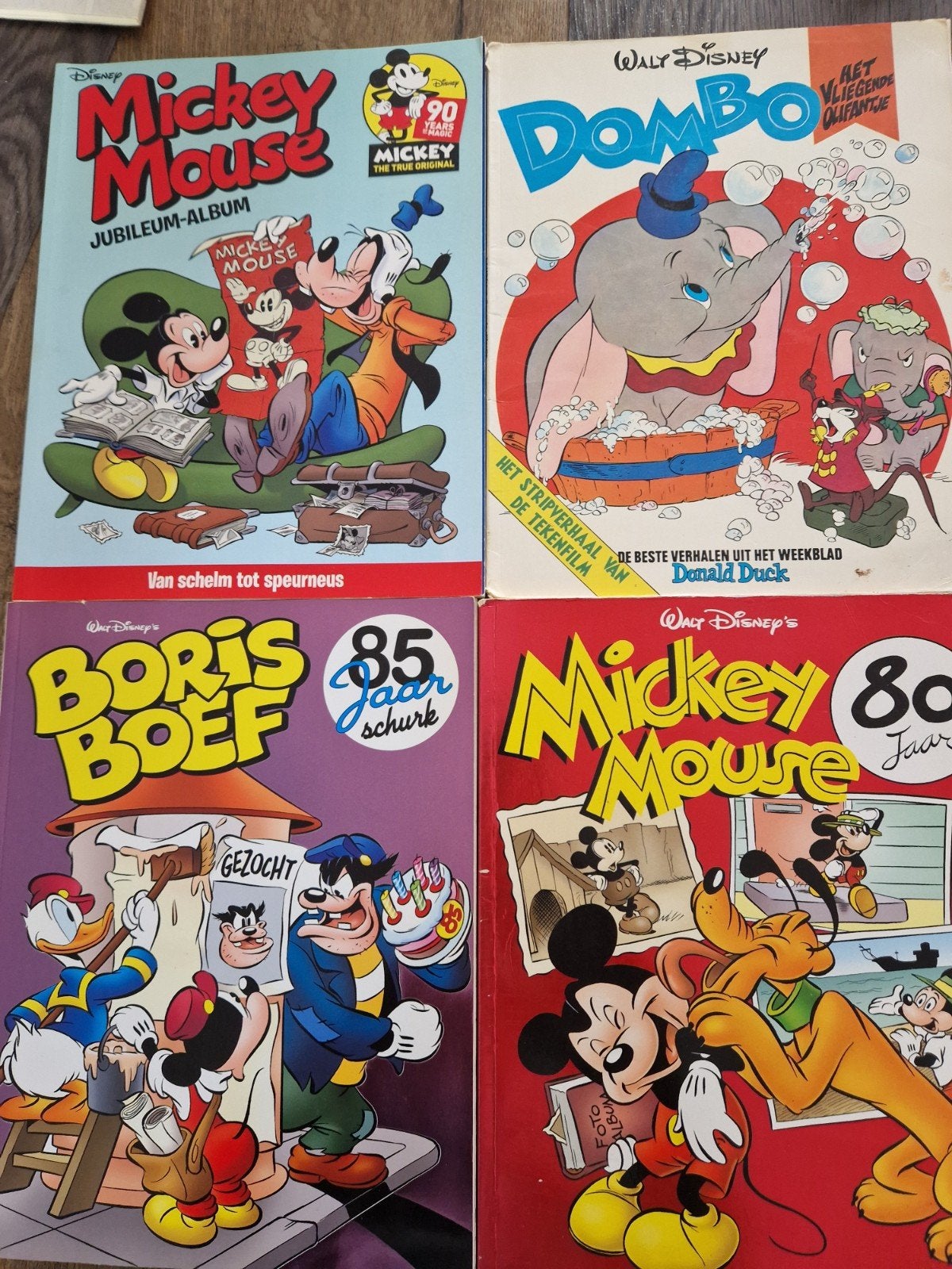Disney stripboeken: Mickey Mouse, Dumbo, Boris Boef, Boeken, Meerdere stripboeken, Ophalen of Verzenden, Gelezen