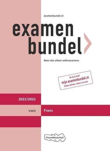 Examenbundel VWO Frans 2021-2022 en Examenidioom VWO Frans, Ophalen of Verzenden, Gelezen, VWO, Frans