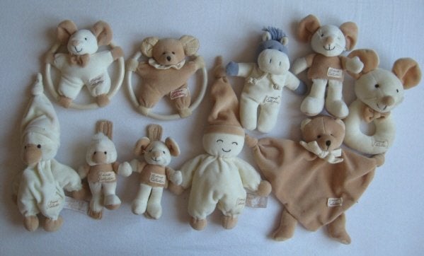 diverse knuffeltjes en rammelaars uit de Tiamo Collectie, Ophalen of Verzenden, Zo goed als nieuw, Overige typen, Tiamo