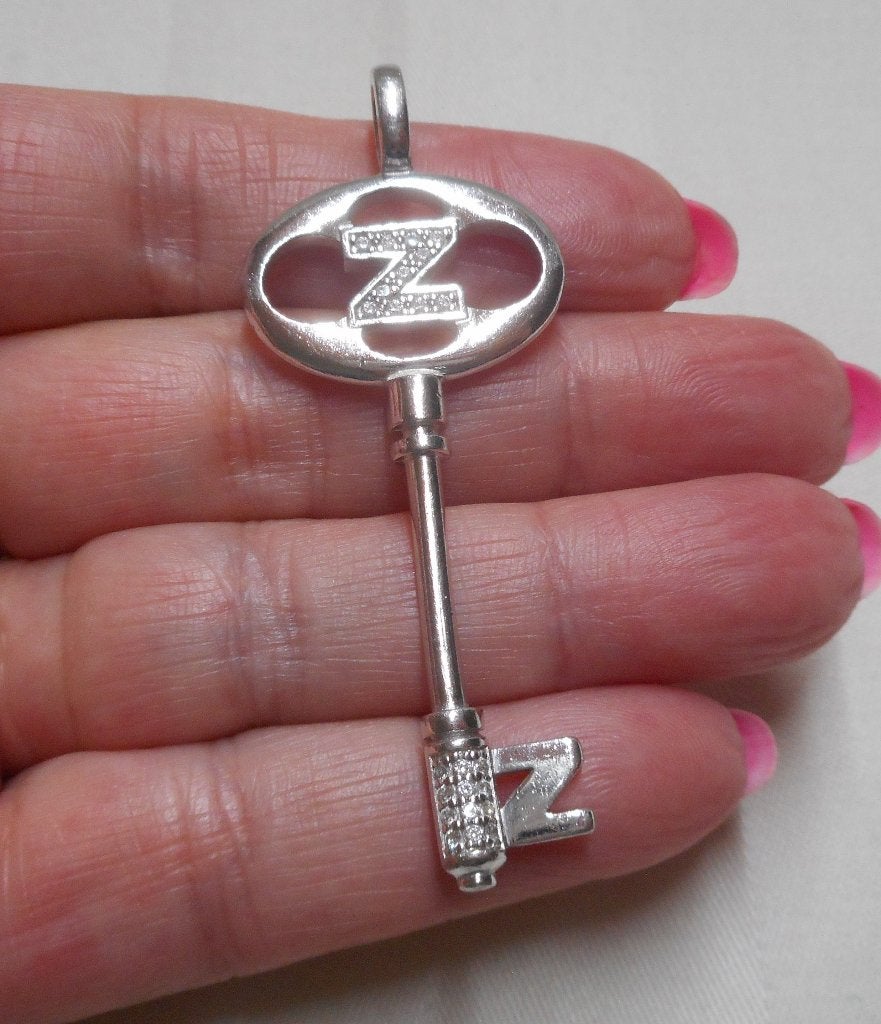 Zilveren Zinzi hanger sleutel nr.1004, Verzenden, Zo goed als nieuw, Zilver, Zilver