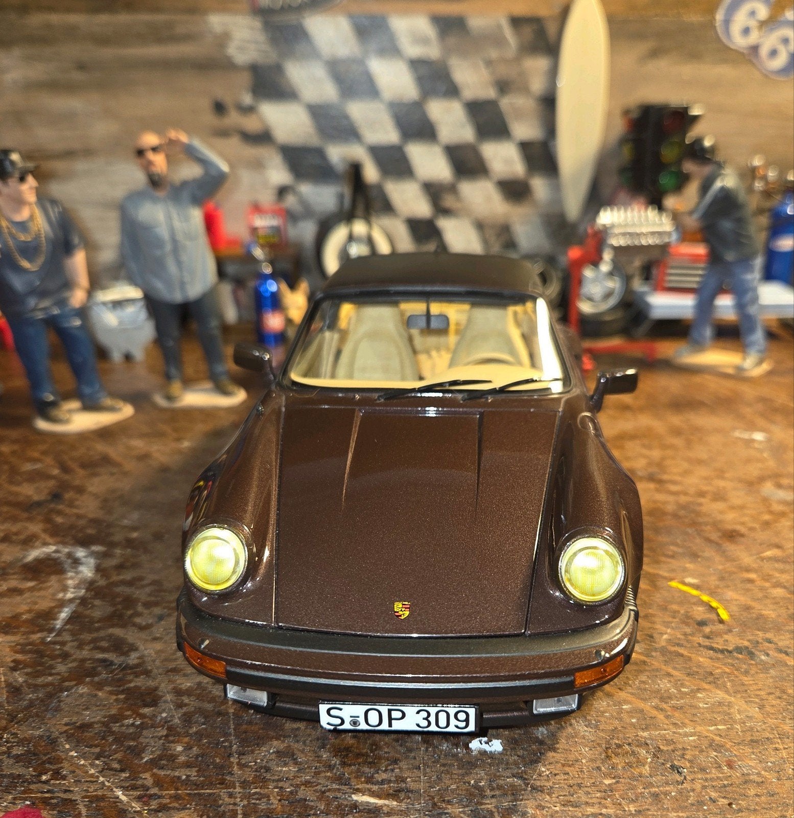 Porsche 911 Turbo 3'3 L Norev 1/18 Zeldzaam, Hobby en Vrije tijd, Verzenden, Zo goed als nieuw, Auto, Norev