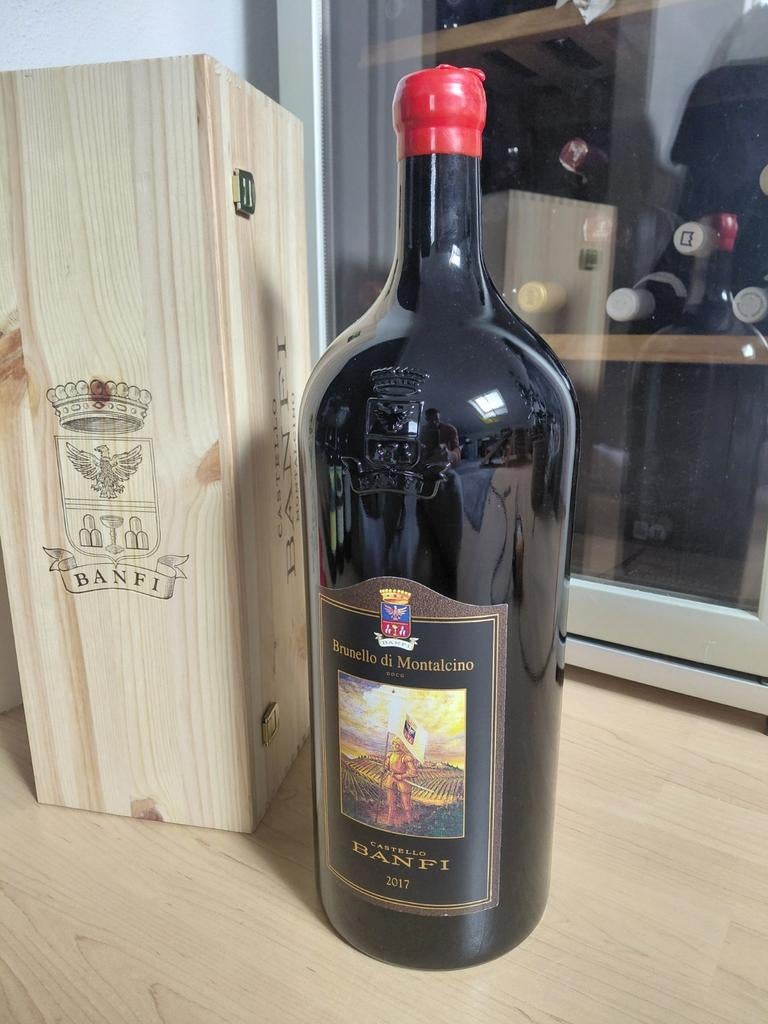 Banfi Brunello di Montalcino 2017 Methusalem (6L) in OWC, Ophalen of Verzenden, Nieuw, Rode wijn