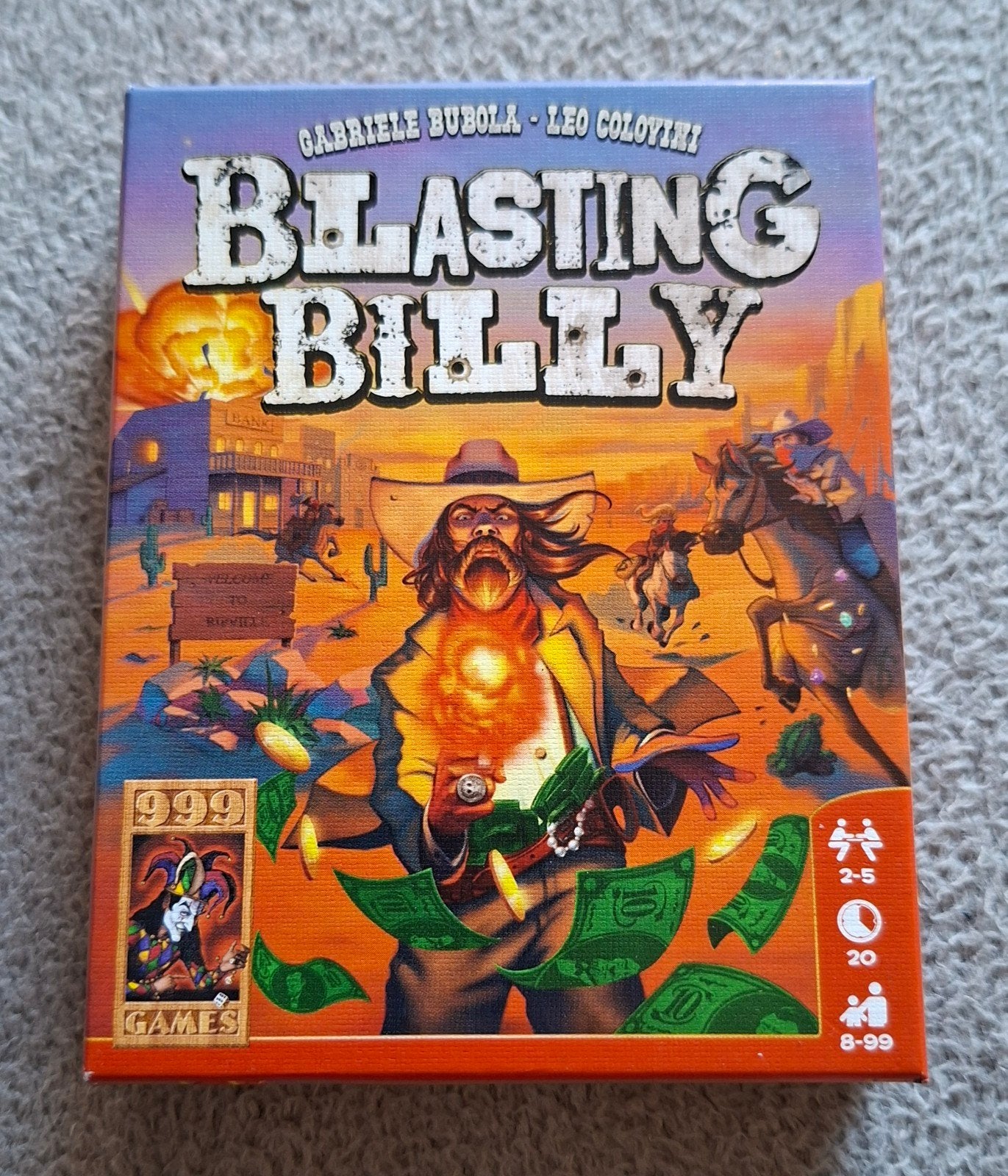 Blasting Billy Kaartspel - 999 Games, Een of twee spelers, Ophalen of Verzenden, Zo goed als nieuw, 999 Games