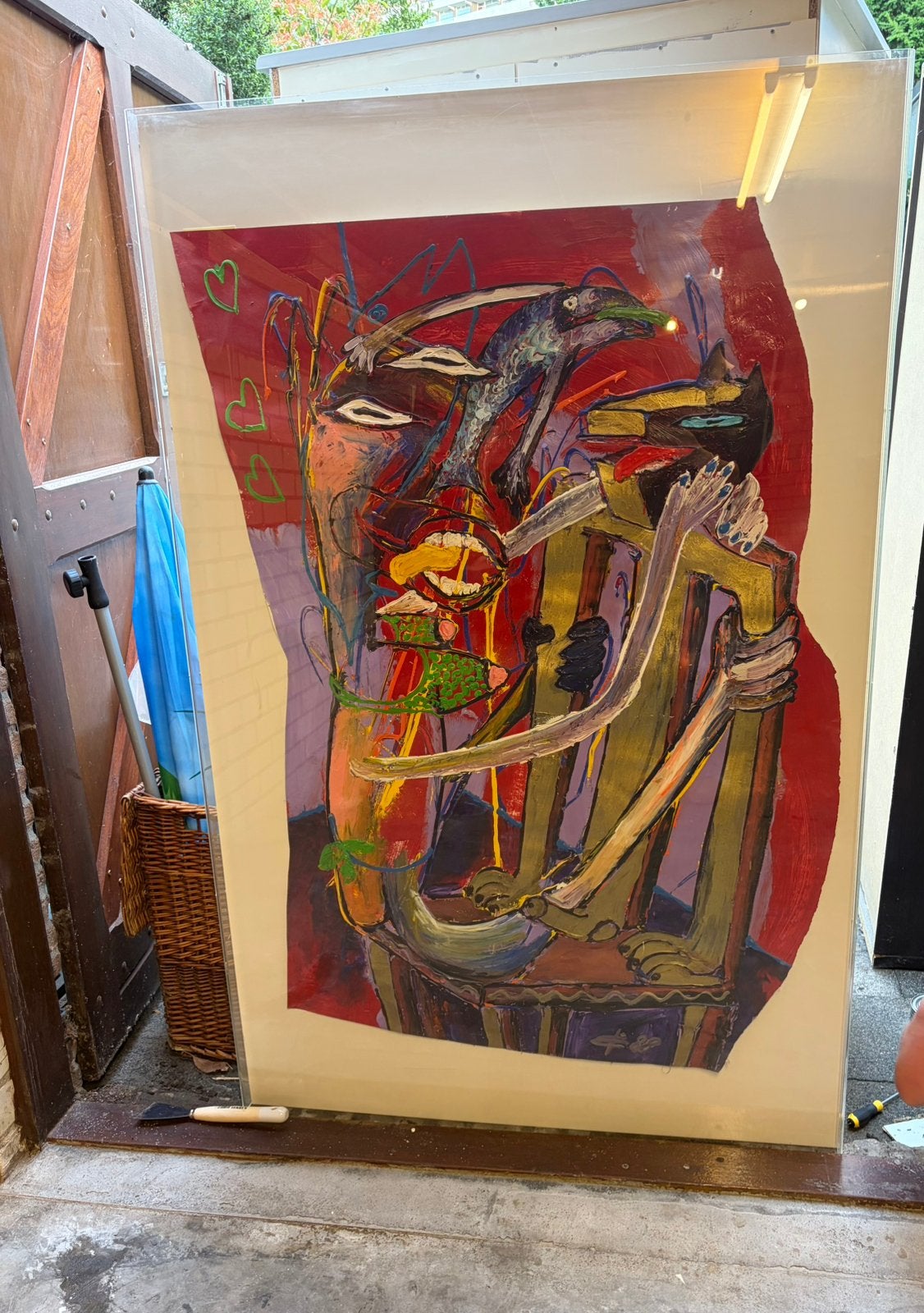 Albert Niemeijer schilderij, Ophalen
