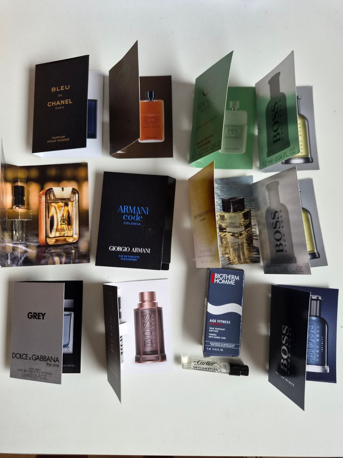 Diverse parfum samples - Chanel, Armani, Gucci, Boss, Ophalen of Verzenden, Zo goed als nieuw