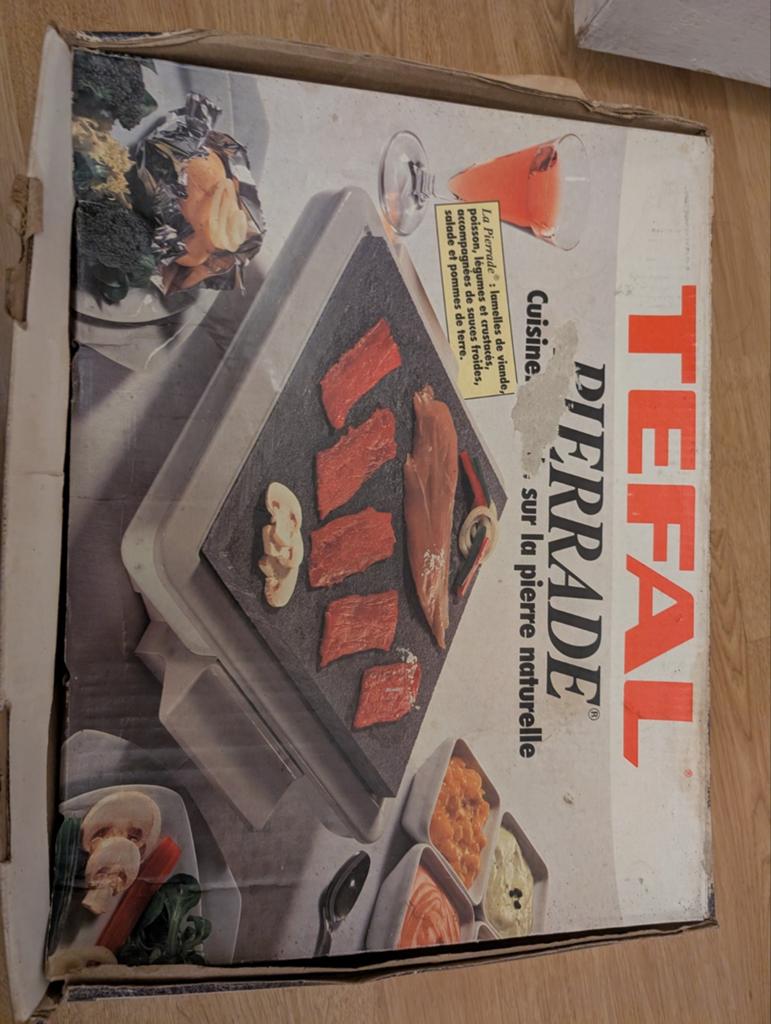 Tefal steengrill gourmet stel, Witgoed en Apparatuur, Ophalen of Verzenden, Gebruikt, 4 t/m 7 personen