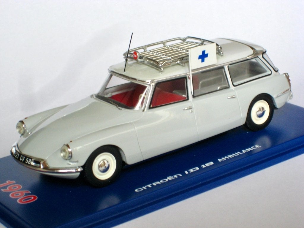 Citroen ID 19 Break Ambulance 1960 Milezim 1:43, Hobby en Vrije tijd, Modelauto's | 1:43, Ophalen of Verzenden, Nieuw, Auto, Overige merken
