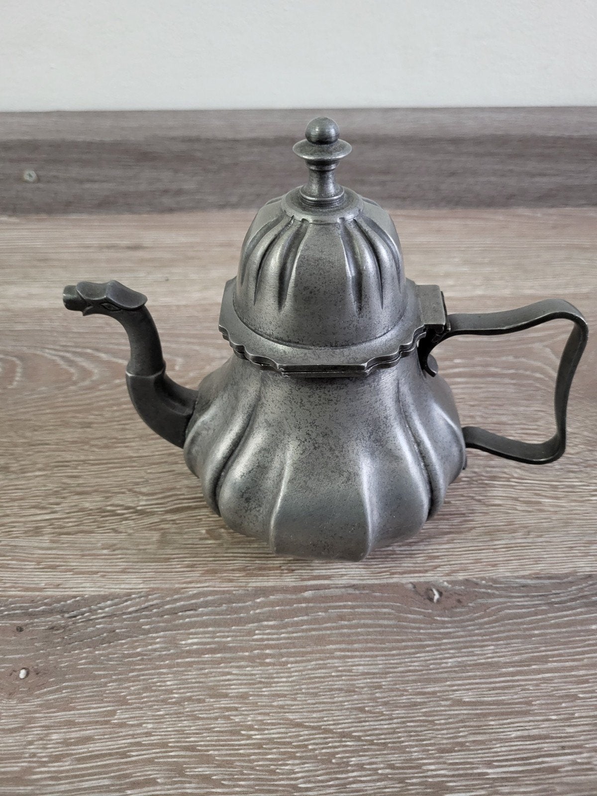 Antieke tinnen theepot - Etain Fin 95%, Antiek en Kunst, Ophalen of Verzenden