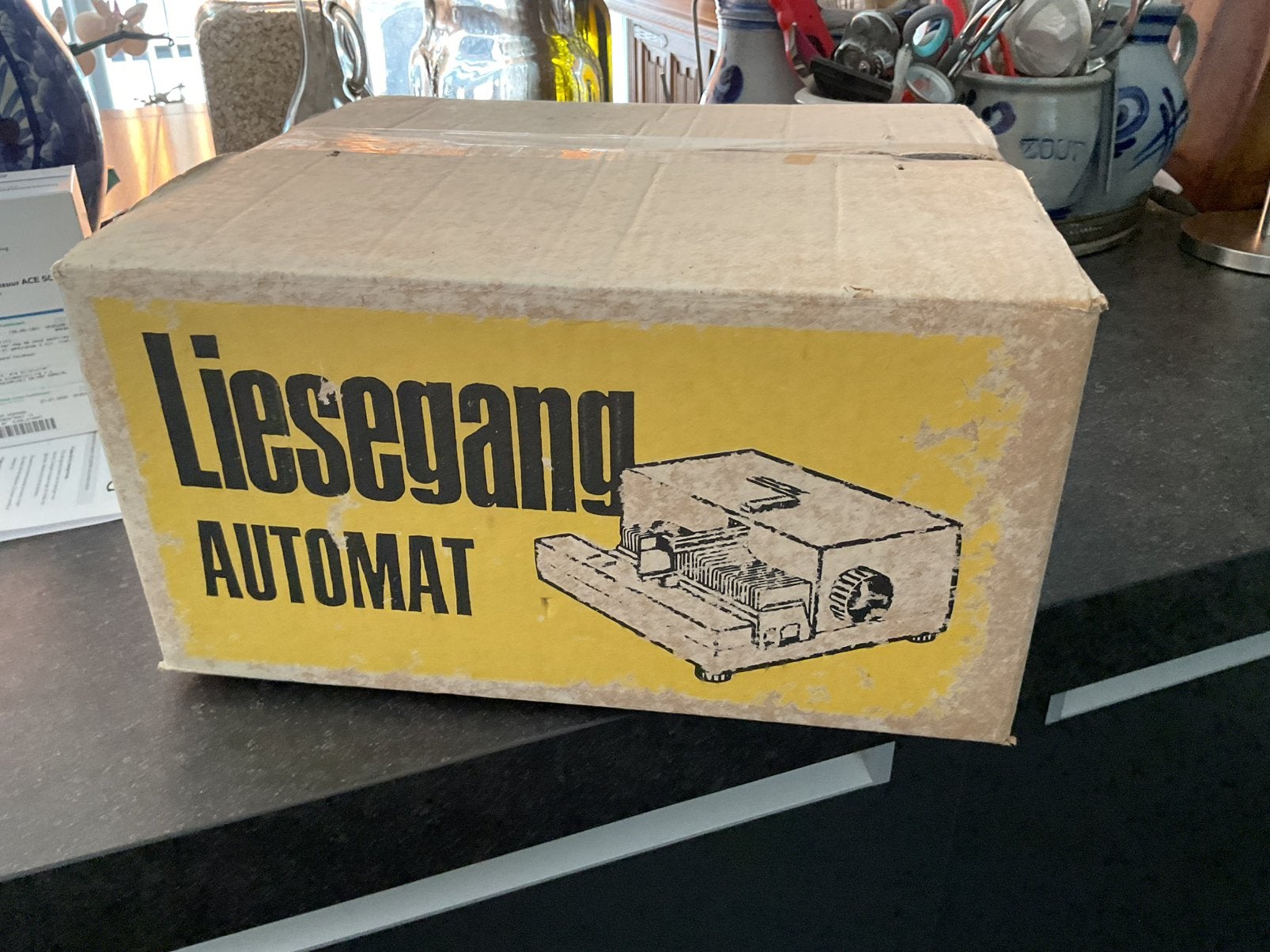 Liesegang Automat diaprojector te koop!, Ophalen, Gebruikt