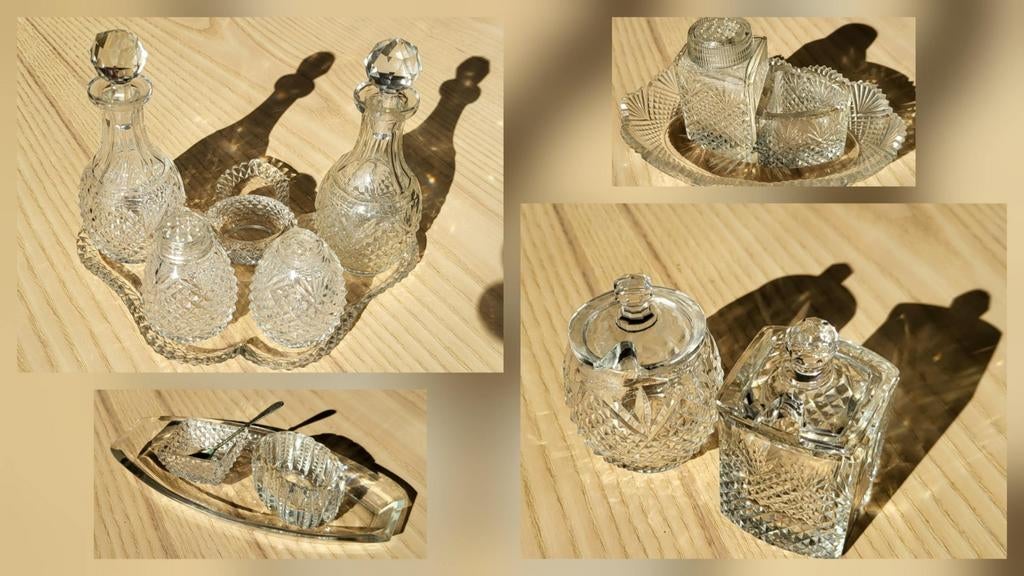 Vintage Kristal Collectie, Wilhelmina slijpsel., Antiek en Kunst, Ophalen of Verzenden