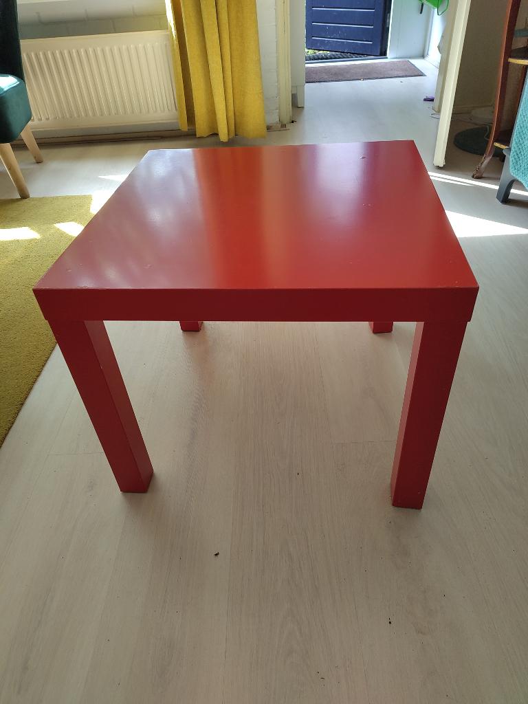 Rode salon tafel, Ophalen, Gebruikt