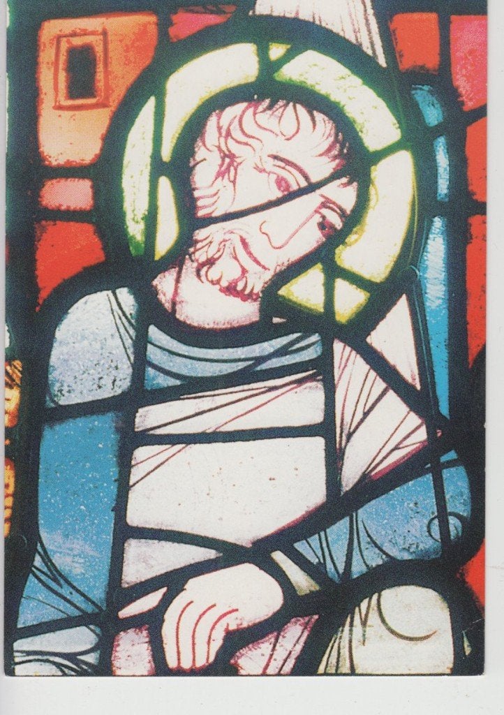 Roermond Gebrandschilderd Raam De Geboorte Eugène Laudy, Verzamelen, Ophalen of Verzenden, 1980 tot heden, Ongelopen, Limburg