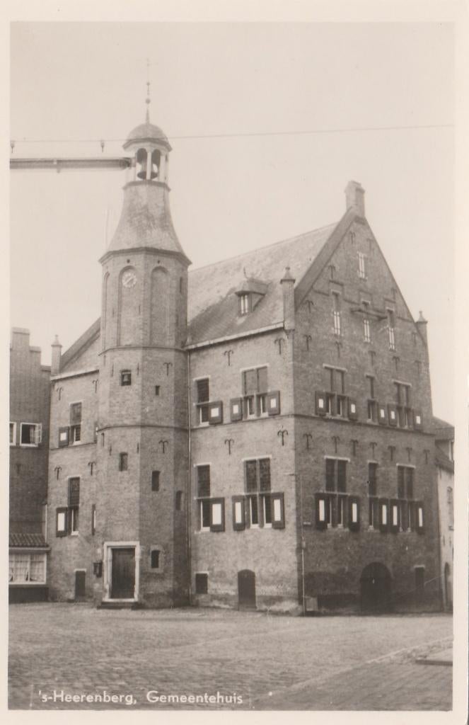's HEERENBERG Gemeentehuis Stadhuis, Verzamelen, Verzenden, 1940 tot 1960, Ongelopen, Gelderland