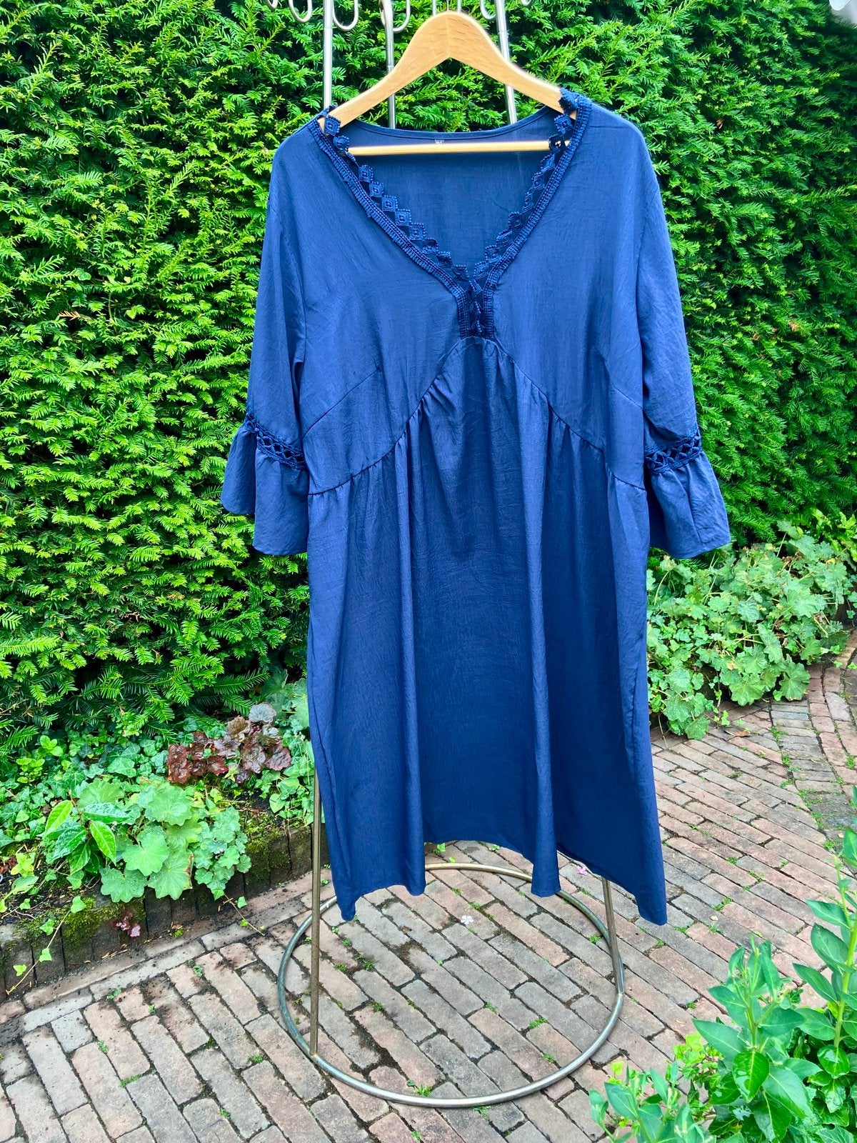 Feestelijke jurk one - Veelzijdig en comfortabel, Kleding | Dames, Blauw, Maat 42/44 (L), Ophalen of Verzenden, Zo goed als nieuw