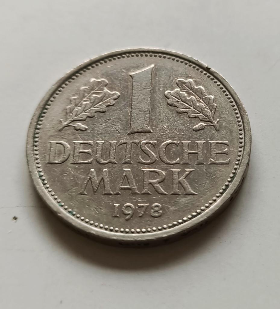 Munten, een duitse mark uit 1978, deutsche mark., Ophalen of Verzenden, Duitsland, Losse munt
