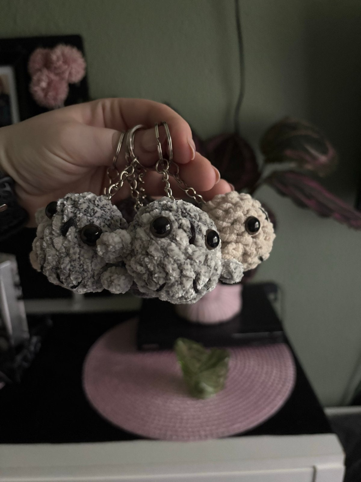 Schattige gehaakte uil sleutelhangers - Handgemaakt, Verzenden, Nieuw, Knuffel of Figuurtje