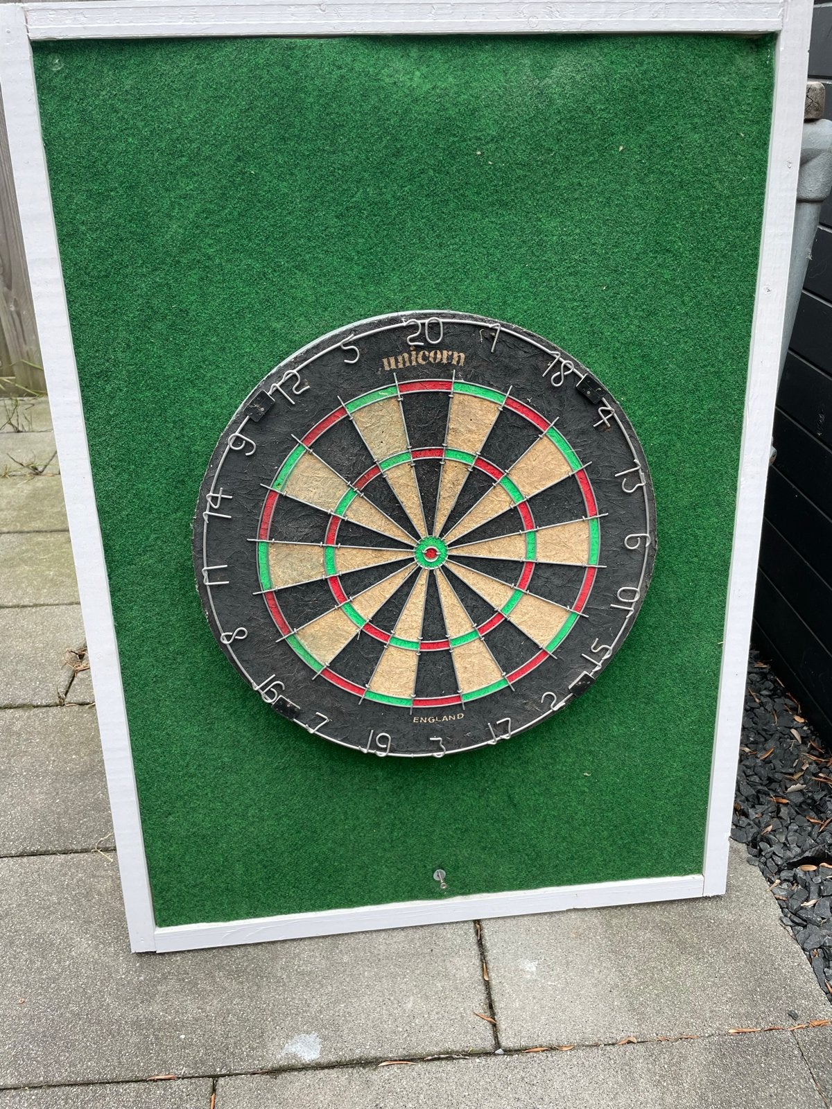 Unicorn Dartbord met Beschermrand, Ophalen of Verzenden, Gebruikt, Dartbord