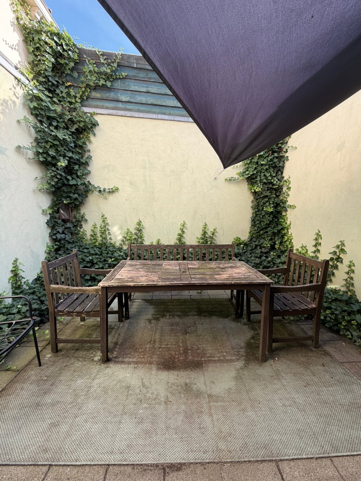 Tuinset gratis op te halen!, Ophalen, Gebruikt, 6 zitplaatsen, Tuinset