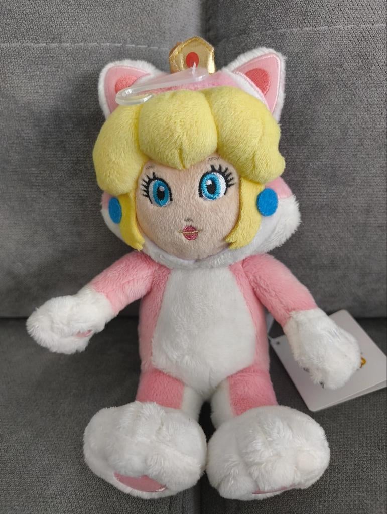 Super Mario 3D World Princess Peach knuffel Nieuw, Overige typen, Nieuw, Ophalen of Verzenden, Met label