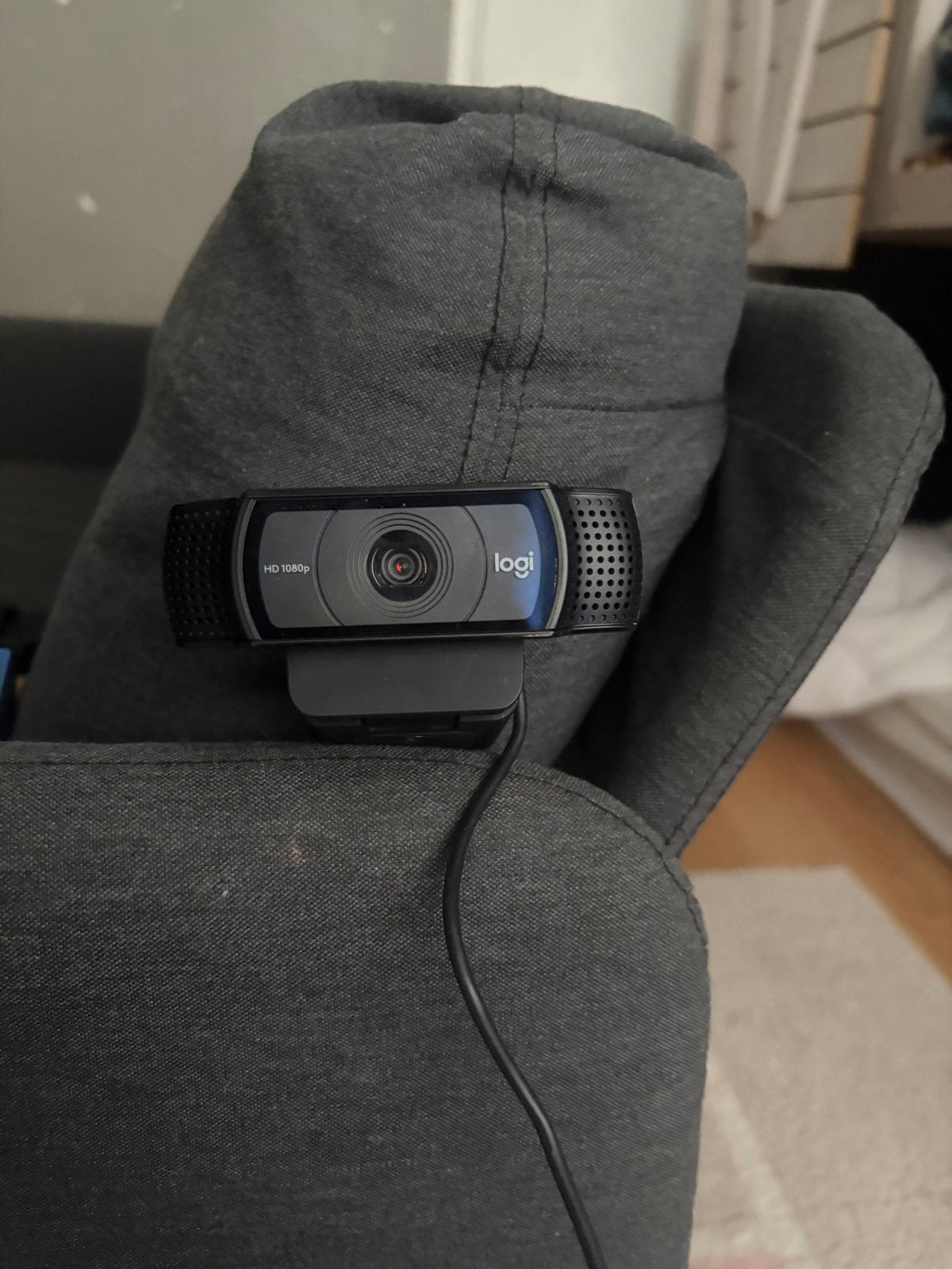 Nieuwe Logitech HD 1080p Webcam - Perfect voor Videobellen, Ophalen, Nieuw, Windows, Monitorclip