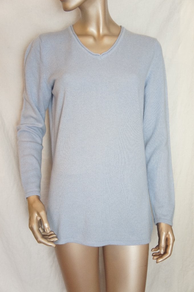 100% CASHMERE trui maat 40/42, Kleding | Dames, Truien en Vesten, Ophalen of Verzenden, Zo goed als nieuw, Maat 38/40 (M), Blauw