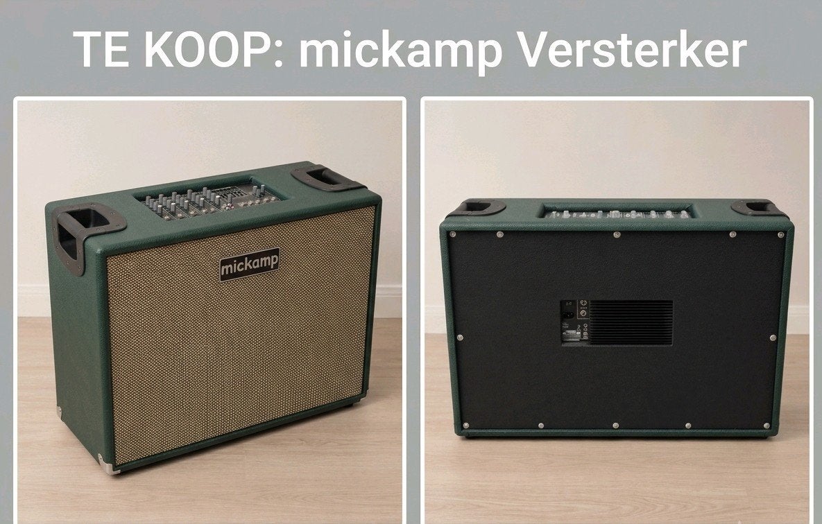 Zeldzame Mickamp Combo Stereo Versterker 250W met EQ, Ophalen, Zo goed als nieuw, Gitaar, 100 watt of meer