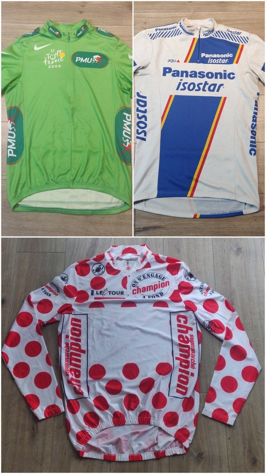 Set wielershirts gereserveerd, Ophalen of Verzenden, Gebruikt, Kleding