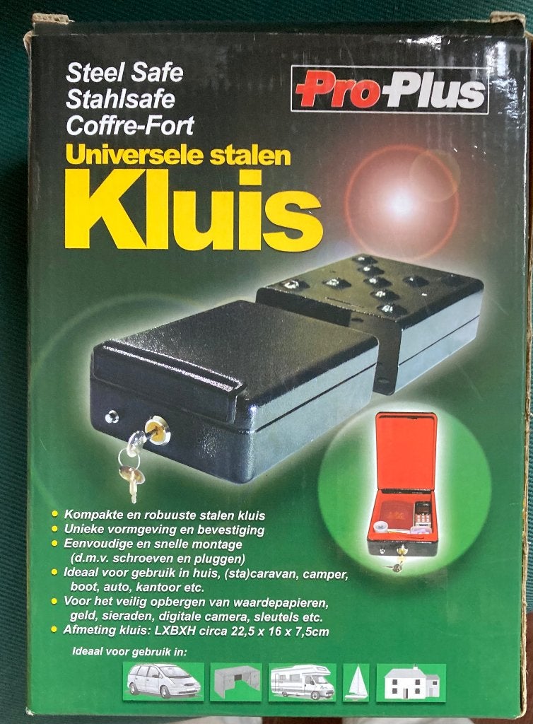 Camperkluis kluisje voor camper, boot of auto (2 sleutels), Ophalen of Verzenden, Nieuw