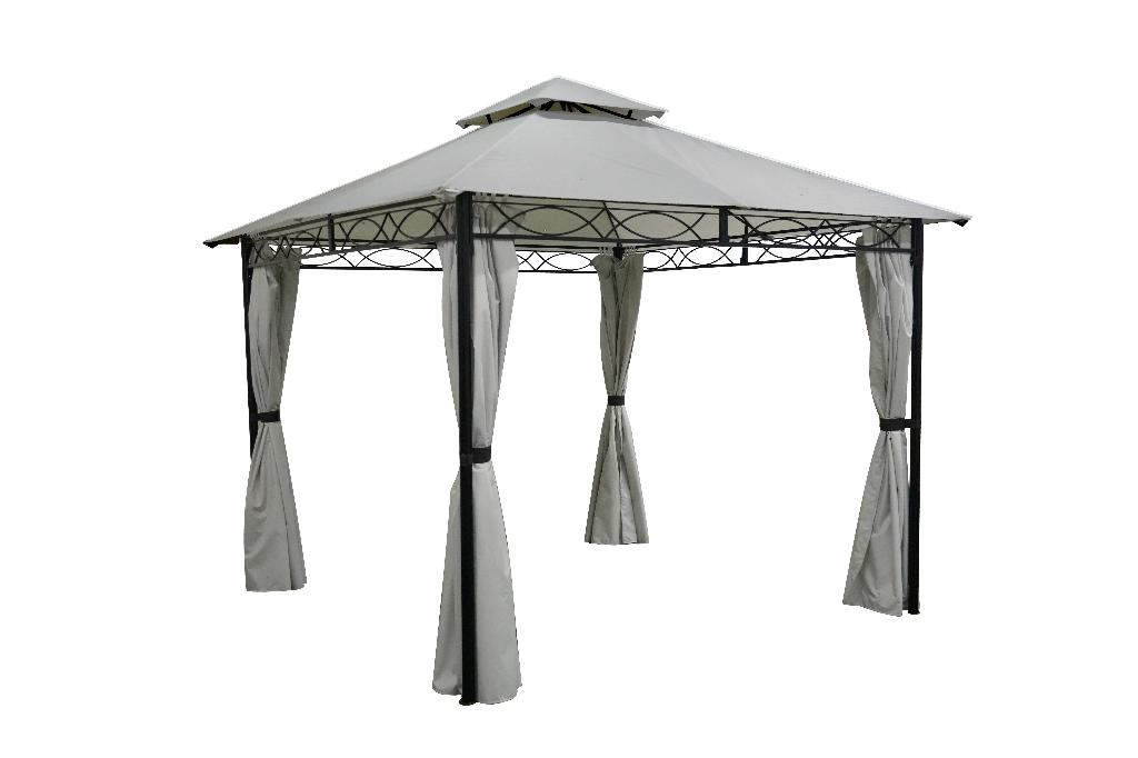 UITVERKOOP! OP=OP! Tuinpaviljoen 3x3 Stone Grey Façil, De Amert 152 5462GH Veghel, Grizzly Outdoor, Minder dan 4 meter, Nieuw