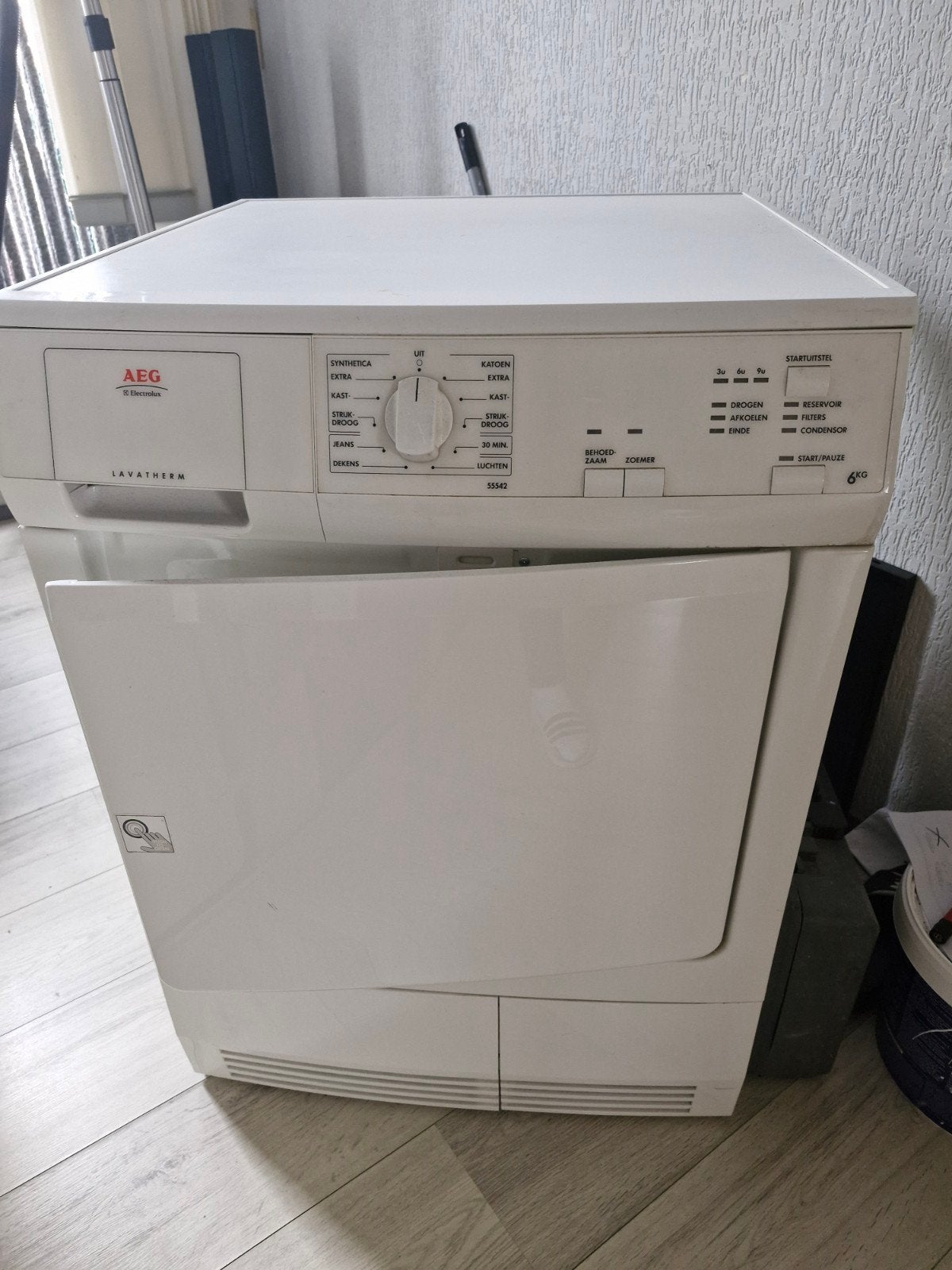 AEG Lavatherm Condensdroger - Gebruikt, Goede Staat, Ophalen, 6 tot 8 kg, Gebruikt, Voorlader