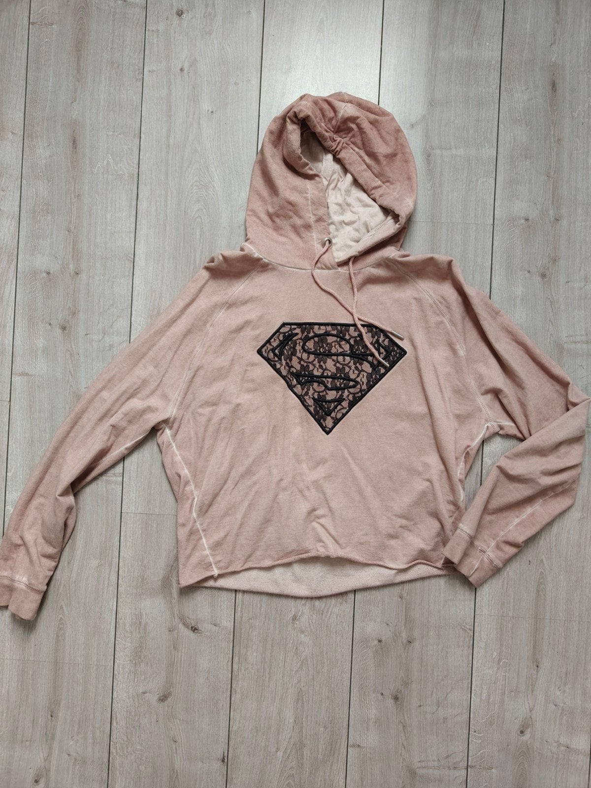 Roze hoodie met Superman logo CoolCat Maat  M, Maat 38/40 (M), Ophalen of Verzenden, Coolcat, Lange mouw