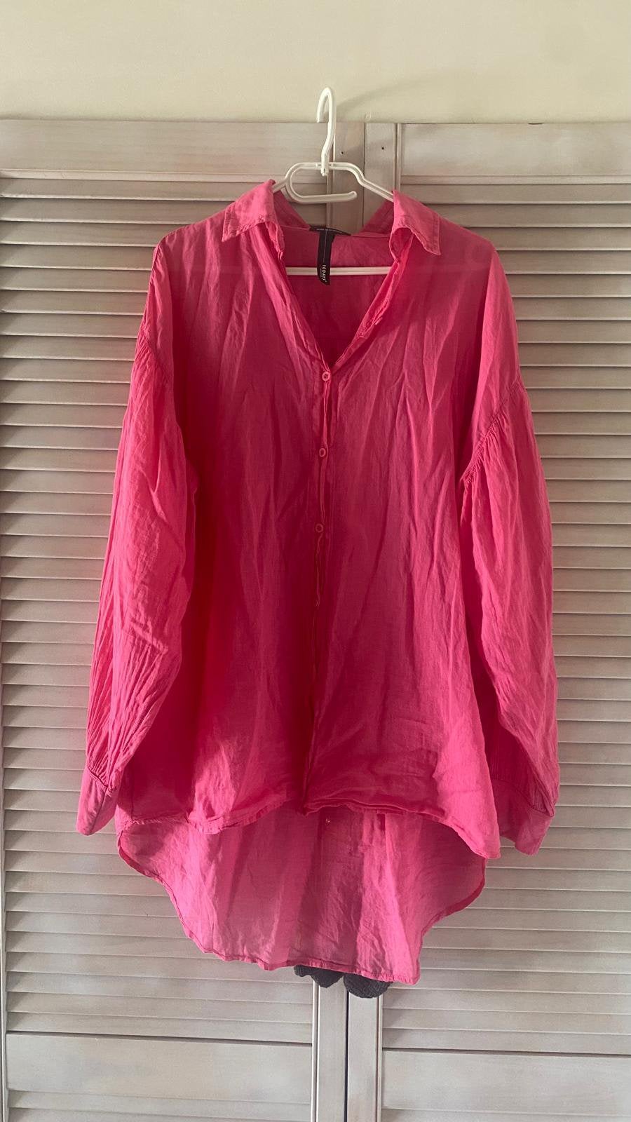10days lange blouse  valt ruim, Kleding | Dames, Blouses en Tunieken, Zo goed als nieuw, Maat 42/44 (L), Roze, Ophalen