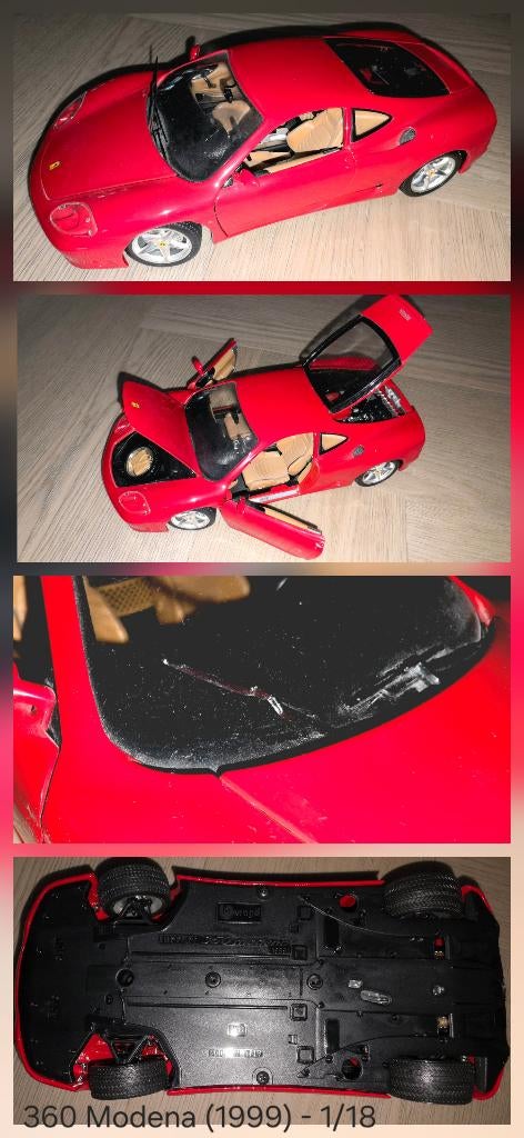 Bburago Ferrari 360 Modena (1999), Ophalen of Verzenden, Gebruikt, Auto, Bburago