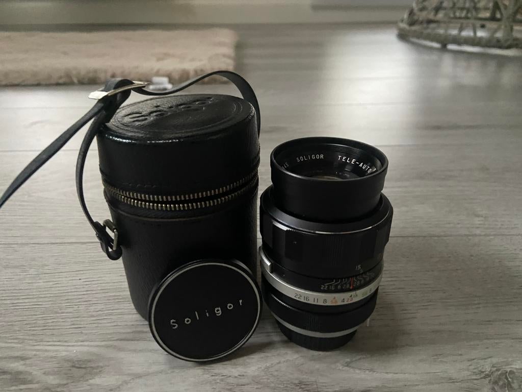 Mooie camera lens soligor, Ophalen of Verzenden, Zo goed als nieuw, Telelens
