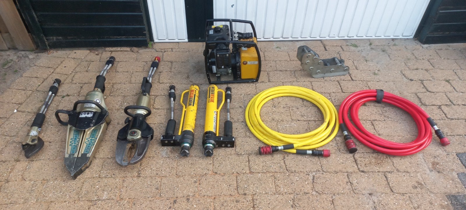 Weber hydrauliekset spreider schaar ram holmatro lukas, Doe-het-zelf en Verbouw, Ophalen, Zo goed als nieuw