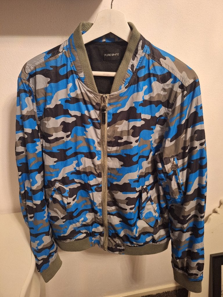 Bomberjack met legerprint, Ophalen of Verzenden, Zo goed als nieuw, Meerkleurig, PUREWHITE