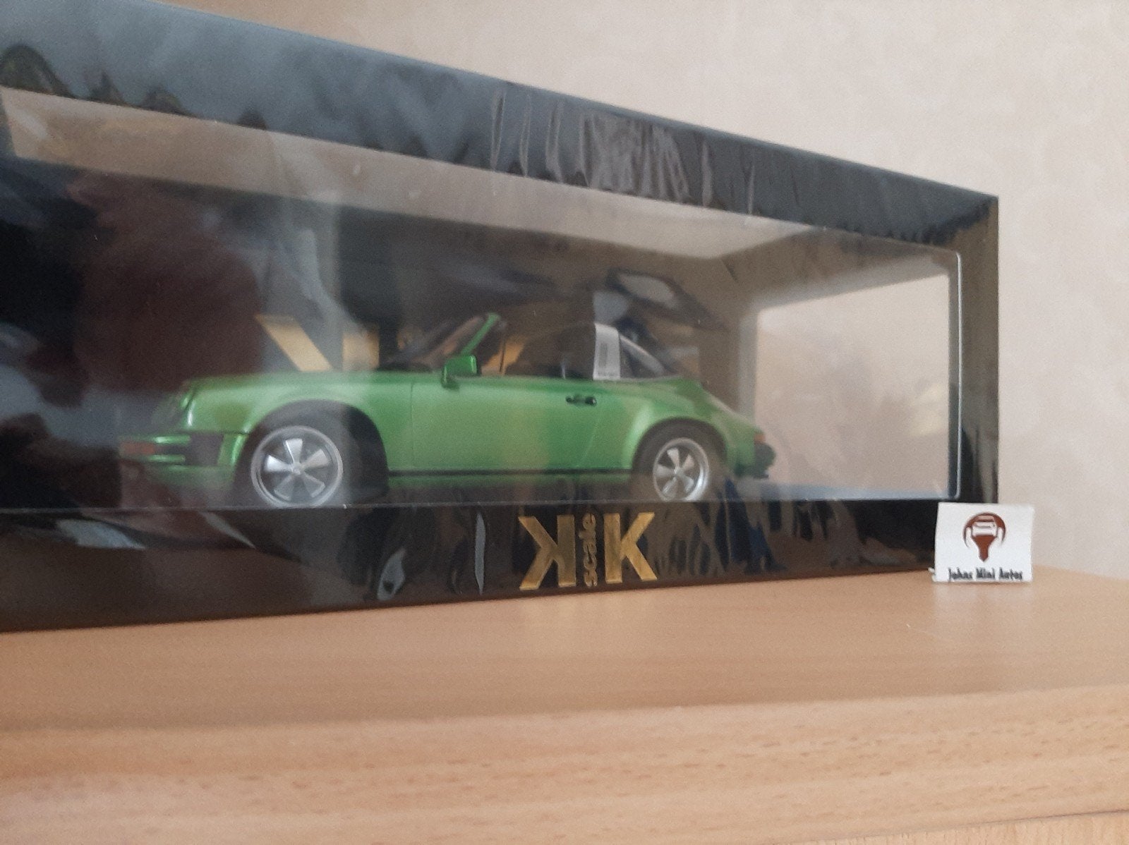 Porsche 911 SC 3.0 Targa 1977 groen-metallic KK-SCALE 1:18, Overige merken, Auto, Nieuw, Ophalen of Verzenden