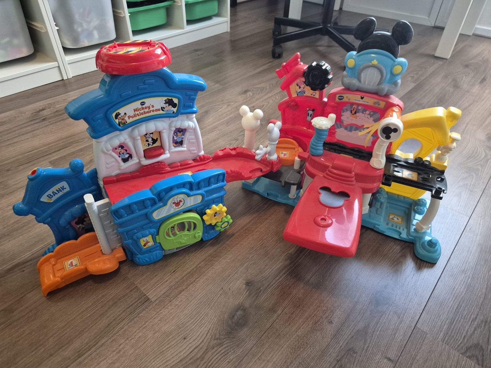 VTech Toet Toet Auto's Mickey's Politiebureau & Garage, Ophalen of Verzenden, Gebruikt, Jongen of Meisje