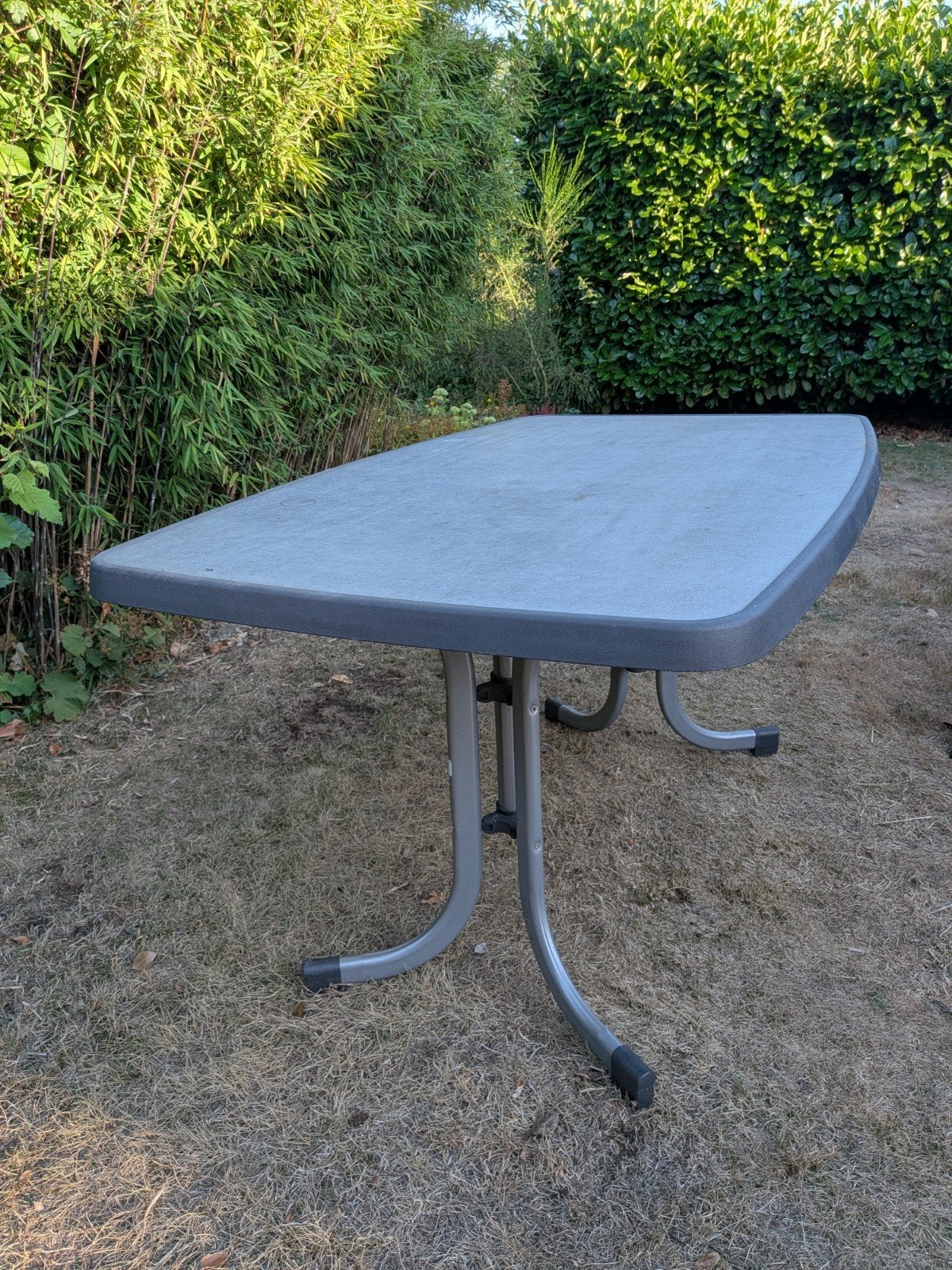 tuintafel, merk Mecalit, Tuin en Terras, Ophalen, Gebruikt, Rechthoekig, Kunststof