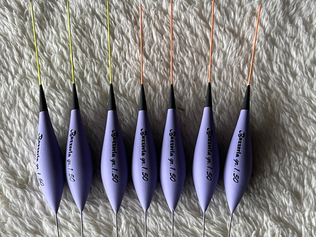 adv 114 / NIEUW set 7 dobbers BAZZERLA 1,50gr, Ophalen of Verzenden, Nieuw, Dobber of Lood