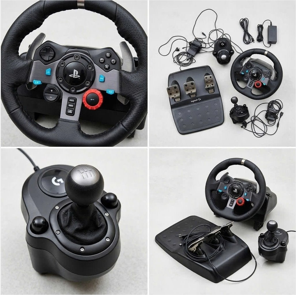 Logitech G29 racestuur met versnellingspook, Racestuur, Force feedback, Zo goed als nieuw, Logitech