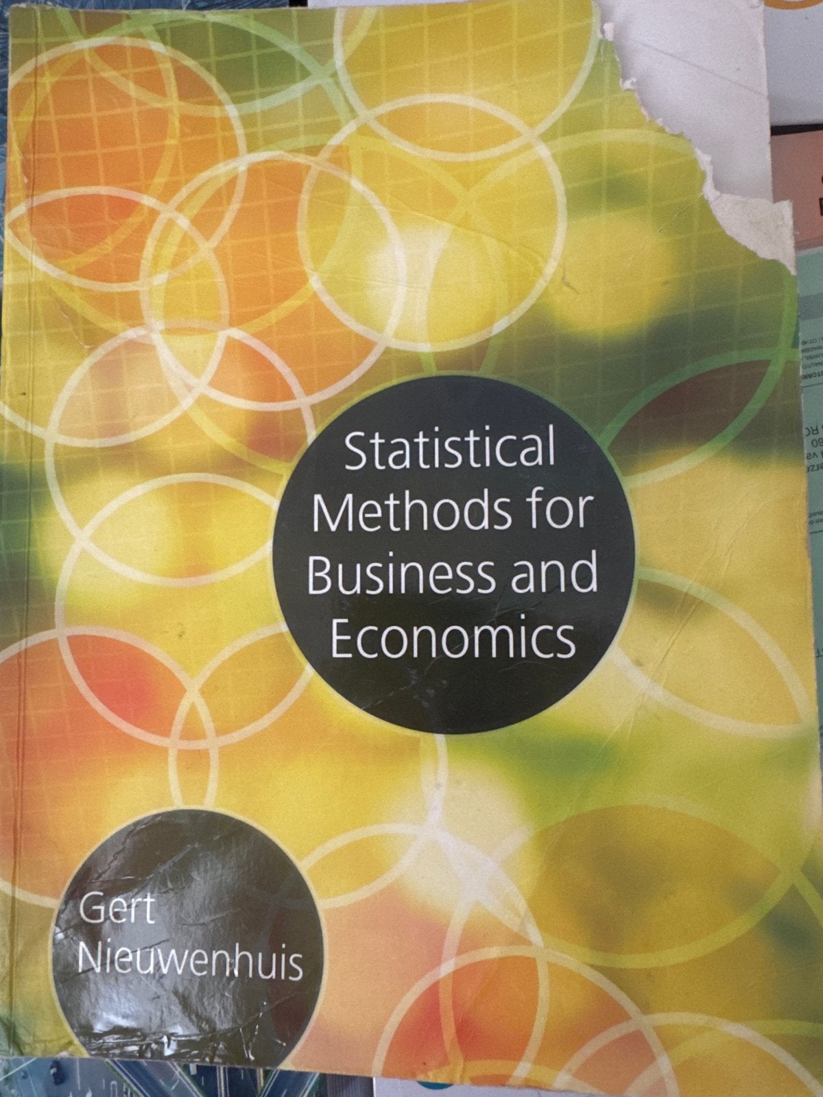 Statistical Methods for Business and Economics - Gert Nieuwe, Boeken, Ophalen of Verzenden, Gamma, Gelezen, HBO