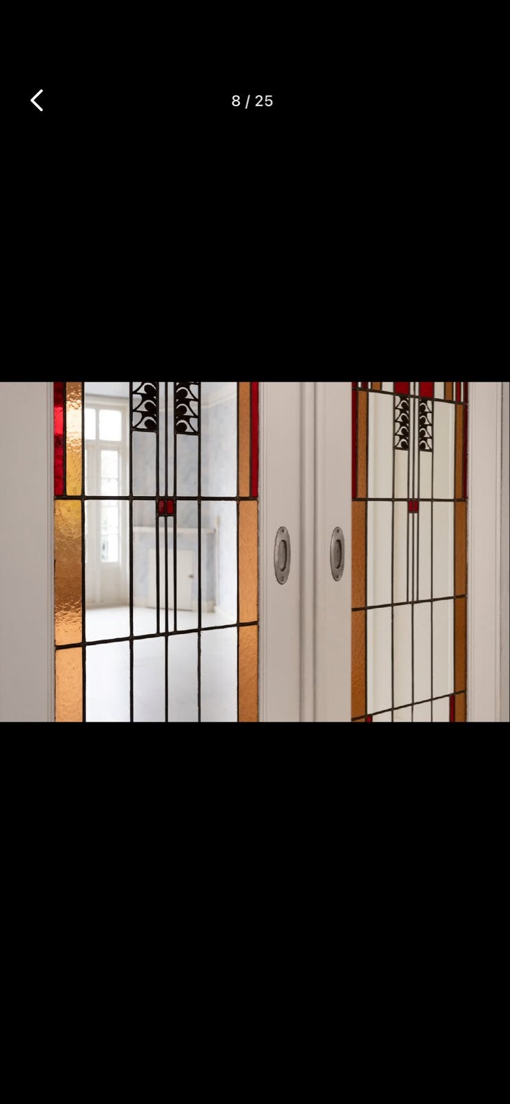 Prachtige en-suite deuren met glas in lood, Doe-het-zelf en Verbouw, Ophalen, Gebruikt, 80 tot 100 cm, Binnendeur