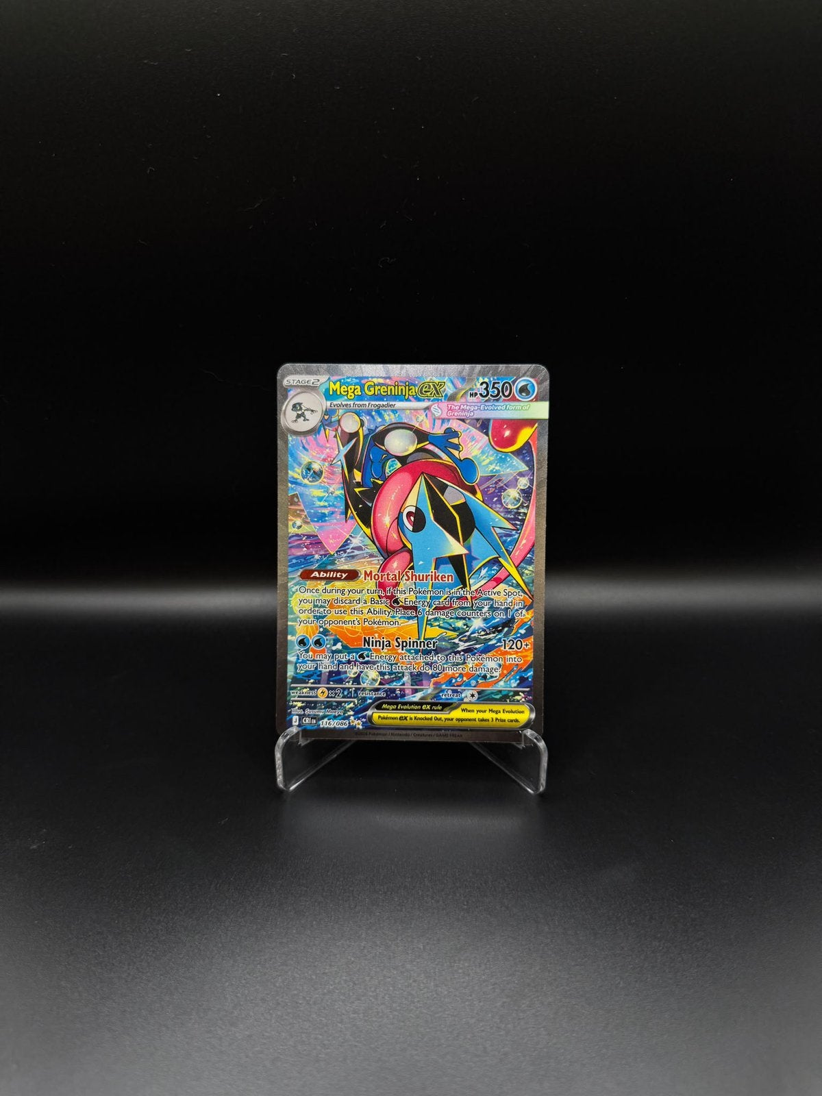Greninja ex #116/086 - Chaos Rising MINT English, Ophalen of Verzenden, Zo goed als nieuw, Losse kaart, Foil