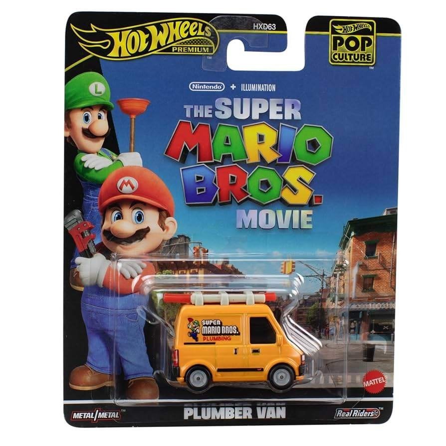 Hotwheels Premium: The Super Mario Bros Movie - Plumber Van, ., Nieuw, Ophalen of Verzenden, .