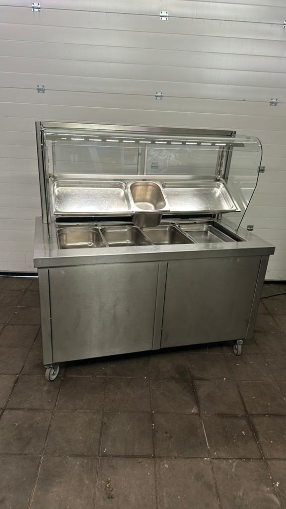 Rvs koelvitrine 1/1 gn bakken op wielen, Ophalen, Zonder vriesvak, 200 liter of meer, ...